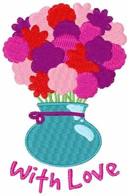 With Love Embroidery Design Last Chance
