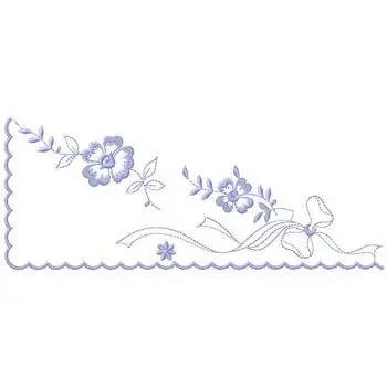 Corner Design Embroidery Design Special Offer