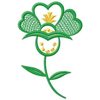 Instant Buy Pineapple Flower Embroidery Design