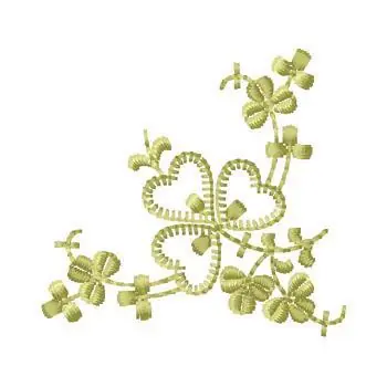 Deal Three Leaf Clover Embroidery Design