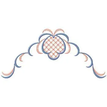 Floral Swirl Design Embroidery Design Hassle-Free Returns