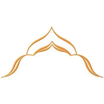 Gold Scroll Design Embroidery Design Sale