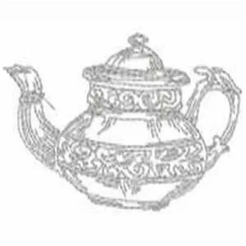 Redwork Kettle Embroidery Design Shop Now