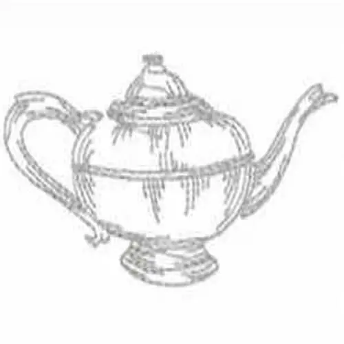 High Quality Redwork Silver Pitcher Embroidery Design