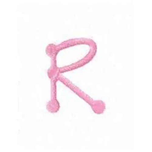 Factory Price Tinkertoy Letter R Embroidery Design