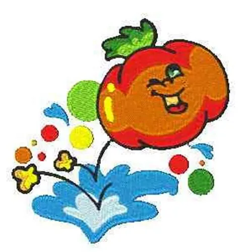 Same Day Shipping Tomato Bounce Embroidery Design