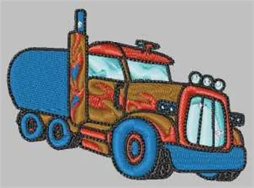 Tanker Truck Embroidery Design Hot Picks