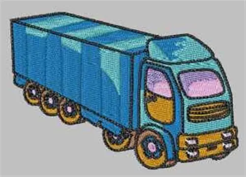 Next Day Delivery Big Rig Embroidery Design