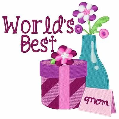 Worlds Best Mom Embroidery Design Top Pick