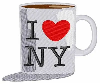I Love NY Embroidery Design Seasonal Sale