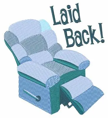Markdown Laid Back Embroidery Design