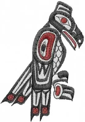Tribal Bird Embroidery Design Handmade