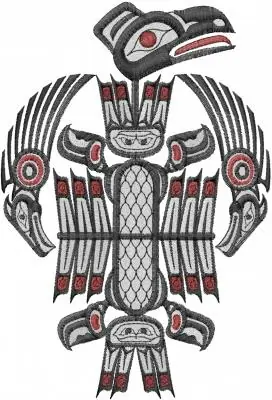 Tribal Birds Totem Embroidery Design Hot Deal