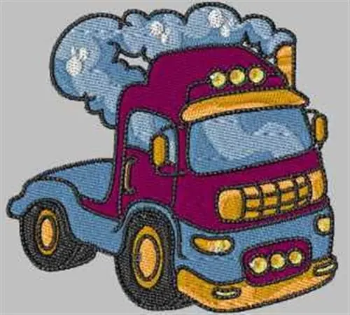 Direct From Manufacturer Red Truck Embroidery Design