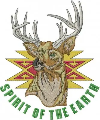 Spirit Of The Earth Embroidery Design Instant Buy