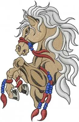 Tribal Horse Embroidery Design Secure Checkout