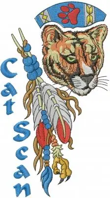 Professional Grade Cat Scan Embroidery Design