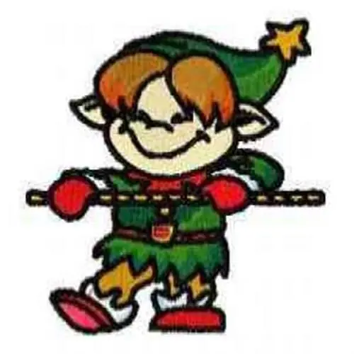 Top Pick Elf Tug Embroidery Design