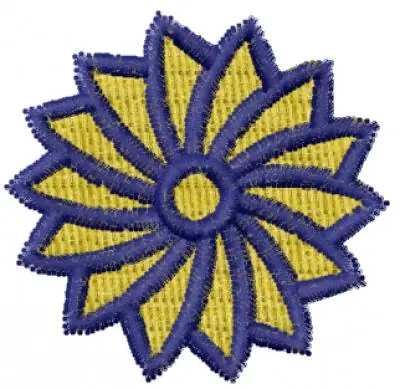 Budget Pinwheel Flower Embroidery Design