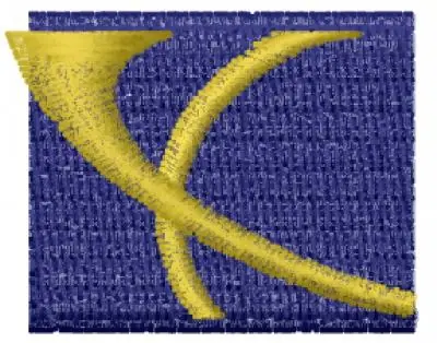 X Icon Embroidery Design Markdown