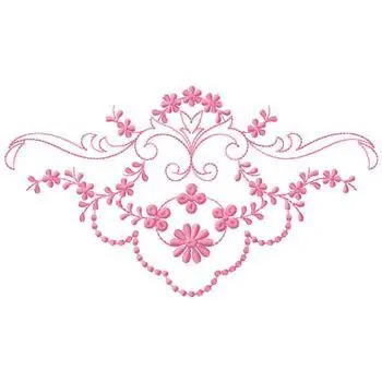 Modern Heirloom Floral Design Embroidery Design