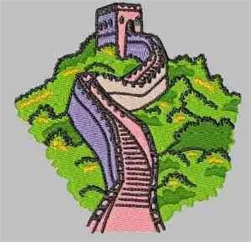 Fan Favorite Great Wall Embroidery Design