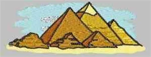Pyramids Embroidery Design Warranty Included