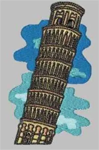 Limited Offer Leaning Tower Embroidery Design
