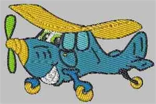 Funny Airplane Embroidery Design Limited Offer