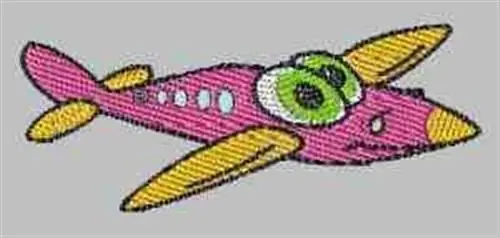 New Arrival Funny Airplane Embroidery Design