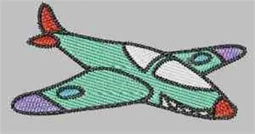Cartoon Aeroplane Embroidery Design Hassle-Free Returns