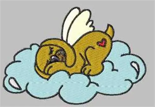 Dog Angel Embroidery Design Fast Shipping