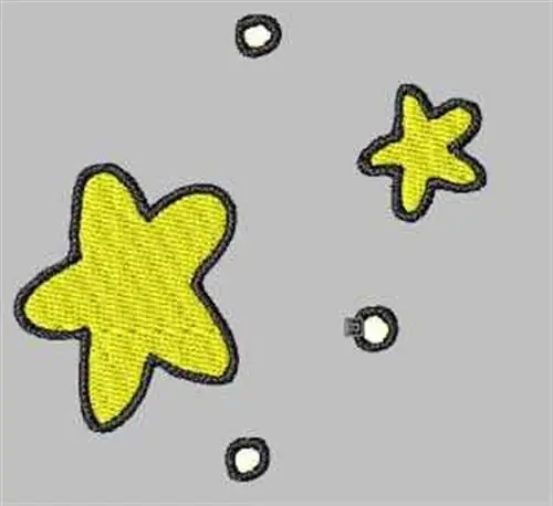Sky Stars Embroidery Design Warranty Included