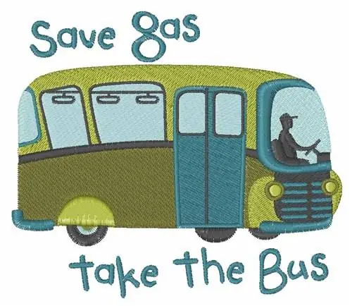 Save Gas Embroidery Design Place Order