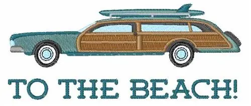 Order Now To The Beach! Embroidery Design