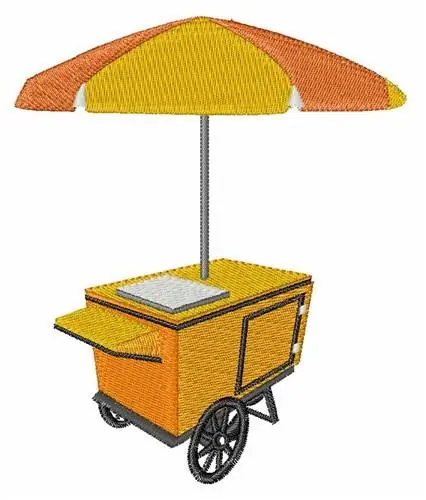 Clearance Food Cart Embroidery Design