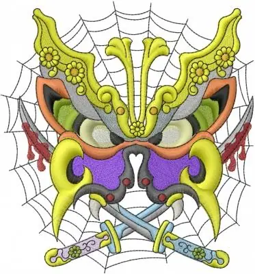 Butterfly in Web Embroidery Design Professional Grade