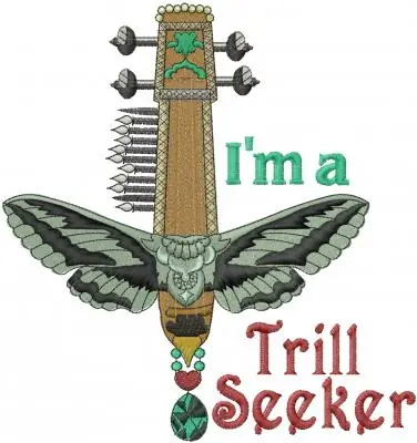 Trusted Brand Musical Trill Seeker Embroidery Design
