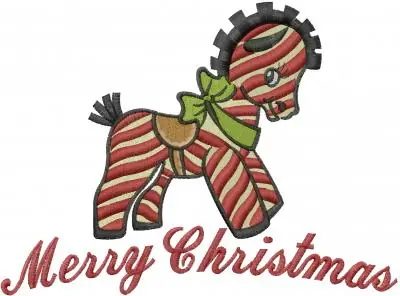 Holiday Sale Christmas Toy Zebra Embroidery Design