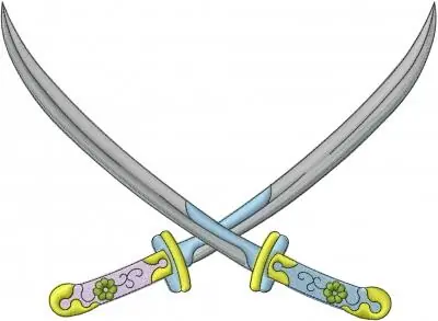Hassle-Free Returns Crossed Blades Embroidery Design