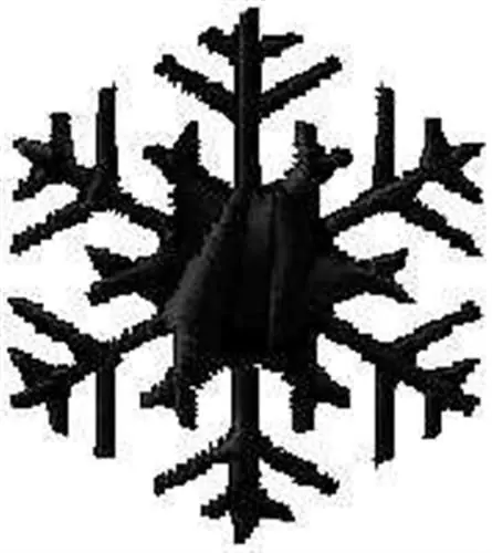 Low Price Snowflake Crystal Embroidery Design