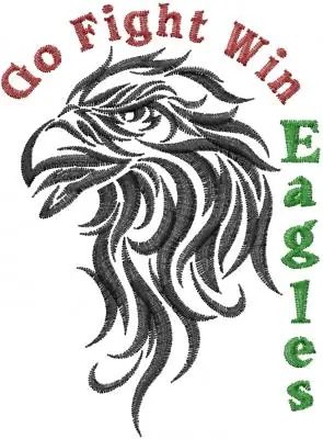 Go Eagles Embroidery Design Bulk Order