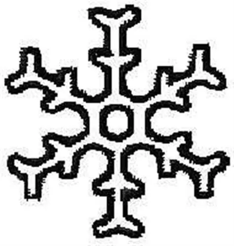 Special Discount Snowflake Outline Embroidery Design