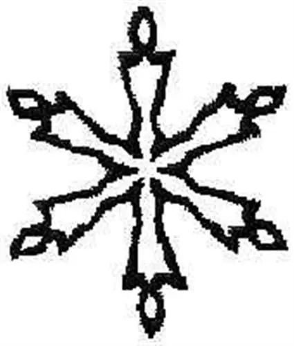 Budget Snow Flake Outline Embroidery Design