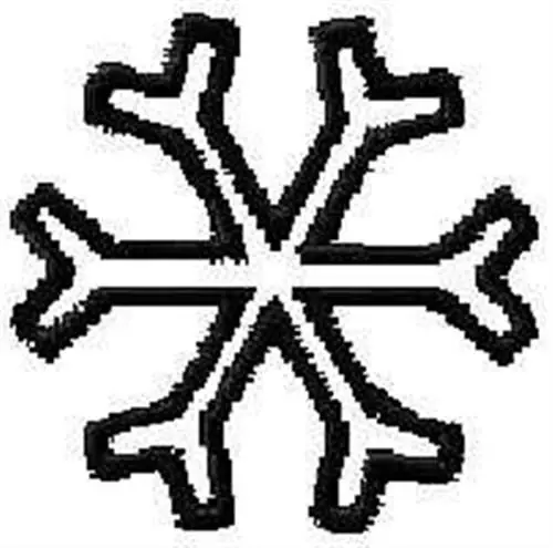 Hot Picks Outline Snowflake Embroidery Design