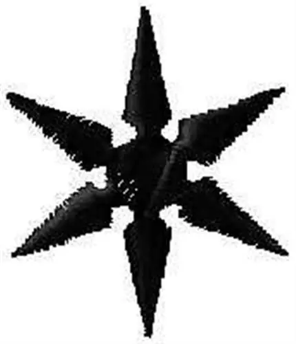 High Quality Pointy Snowflake Embroidery Design
