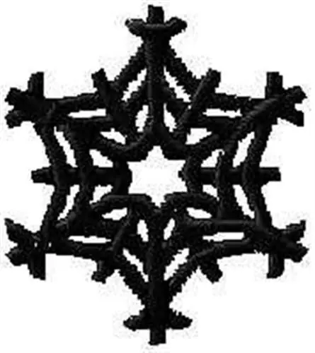 Save Now Elegant Snow Flake Embroidery Design
