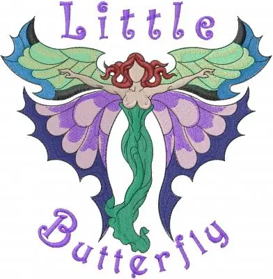 Fantasy Butterfly Fairy Embroidery Design Holiday Sale