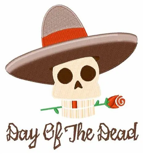 Skull Day Of The Dead Embroidery Design Editor’s Pick