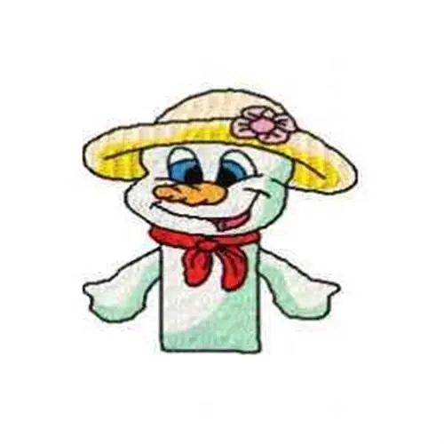 Low Price Snowman Finger Puppet Embroidery Design